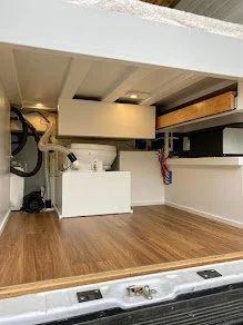 Storage and sleeping functions share the rear efficiently.