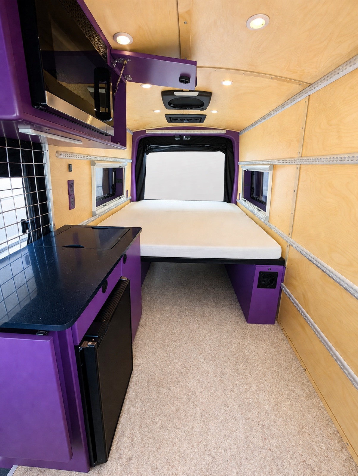 The Purple Traveler — personalized purple camper van