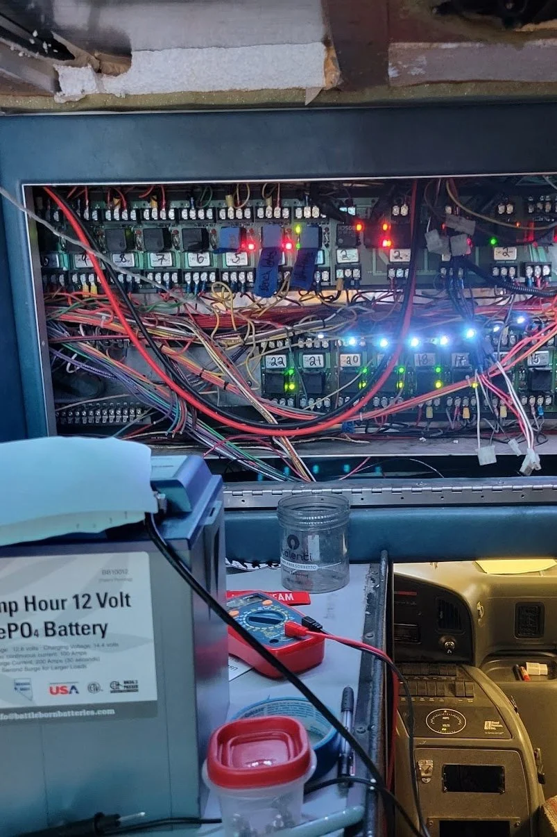 New labels make maintenance possible without reverse-engineering the van again.